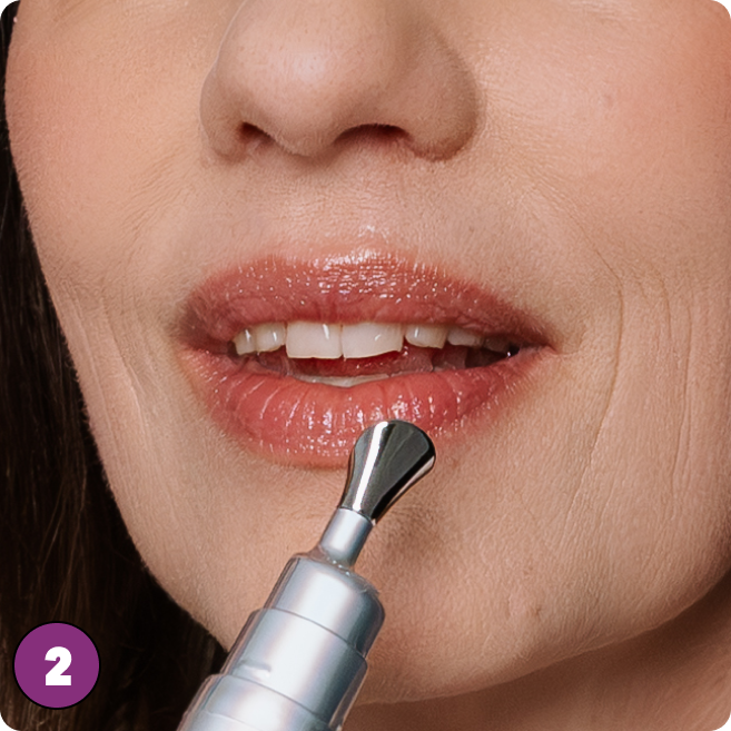 Lip Plumper: Swipe on clean lips. Feel the tingle. Enjoy the volume + shine.